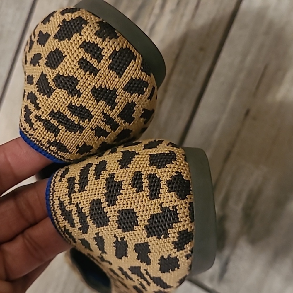 Rothy's Pointed Toe Retired Leopard Print Flats W… - image 7